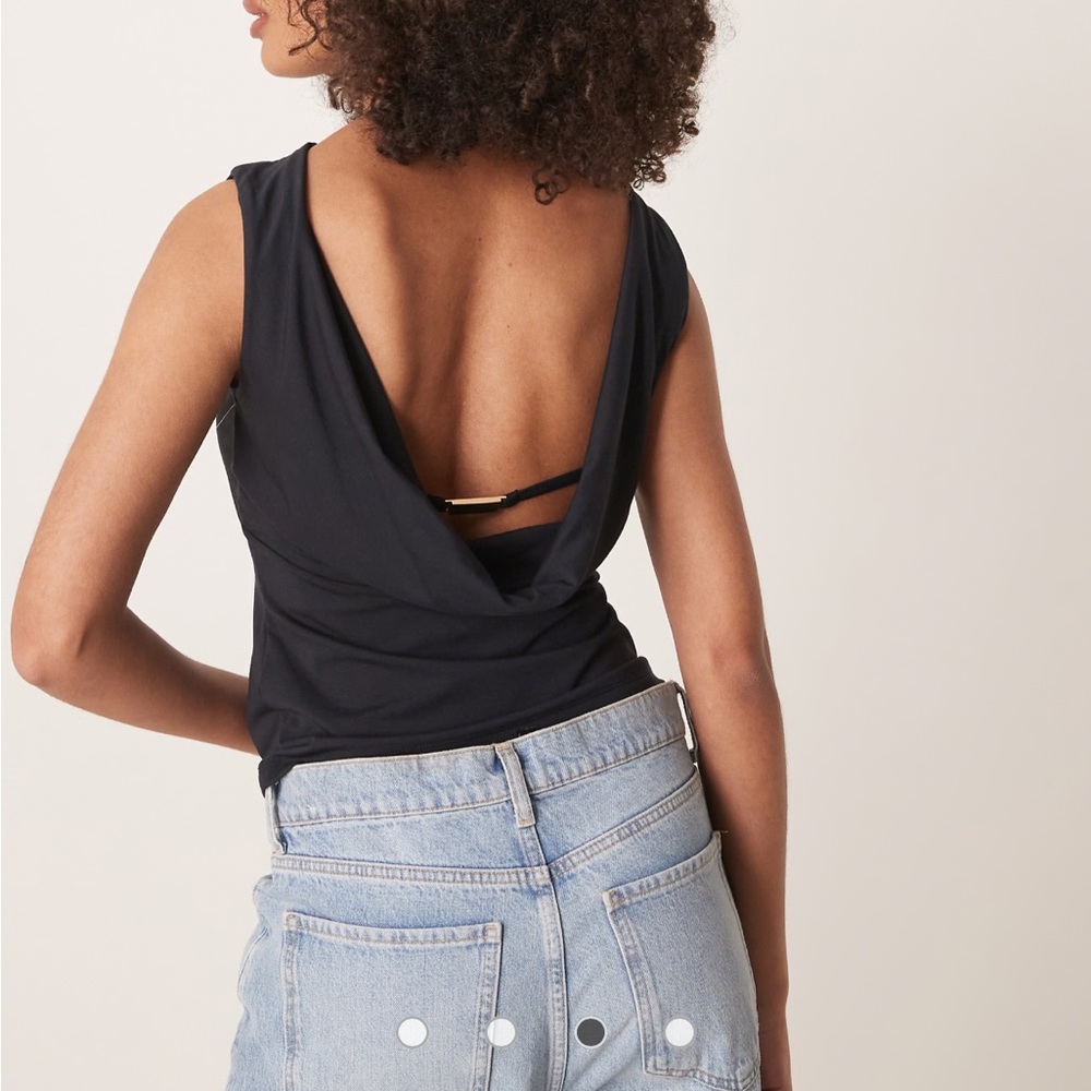 Abercrombie & Fitch Black Low Back Top